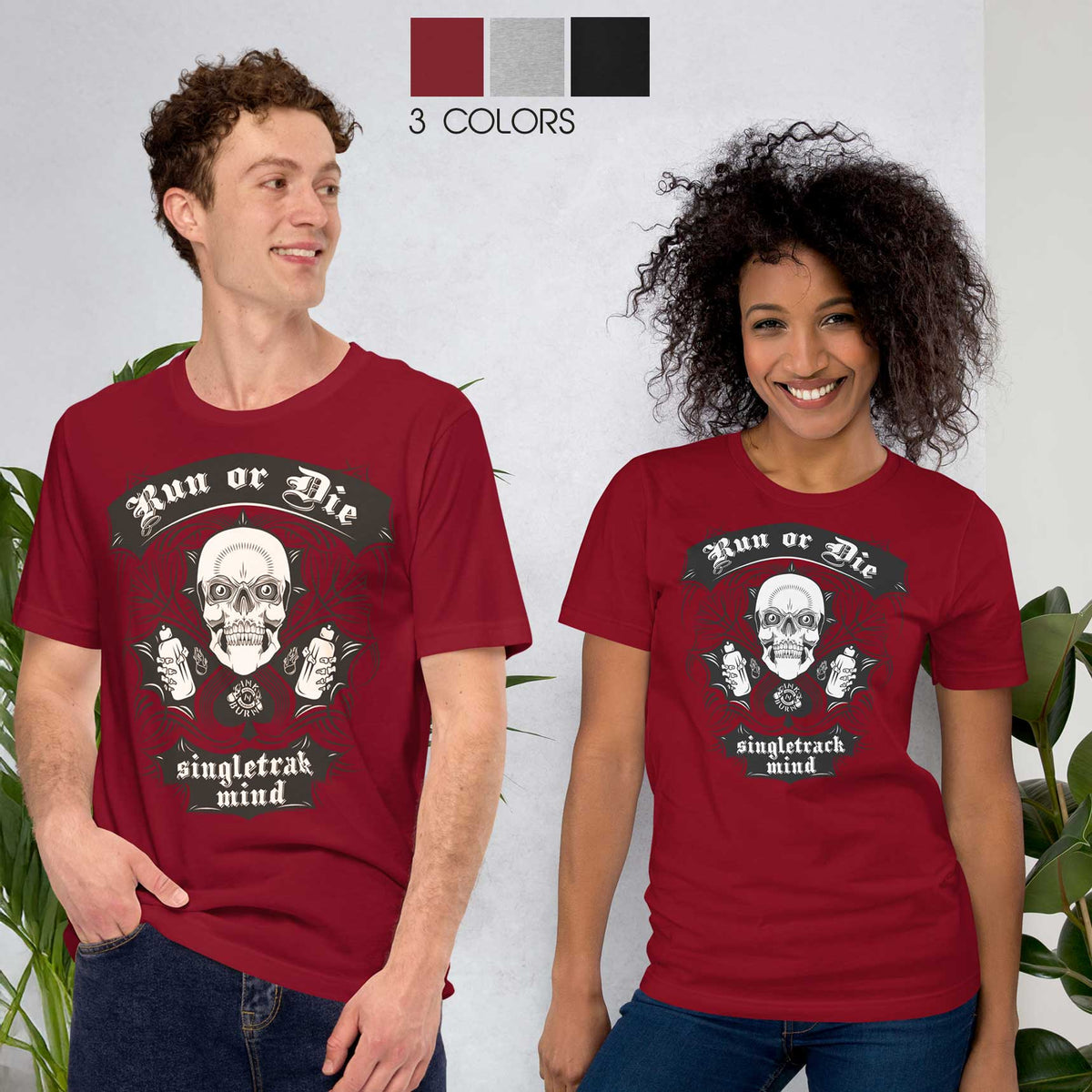 Run or Die Unisex Cotton T-Shirt for Runners
