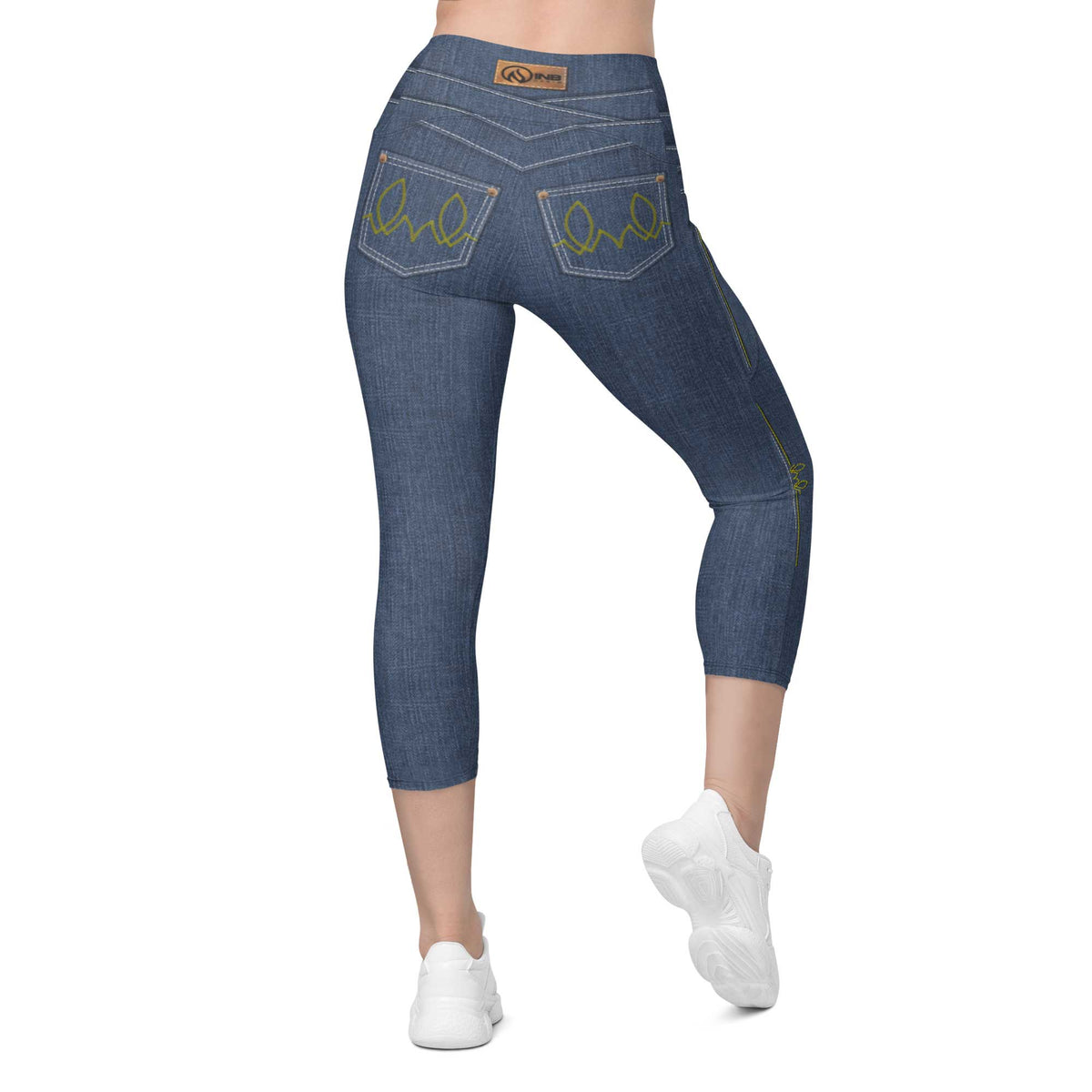 True Blue Denim Capris w/Pockets
