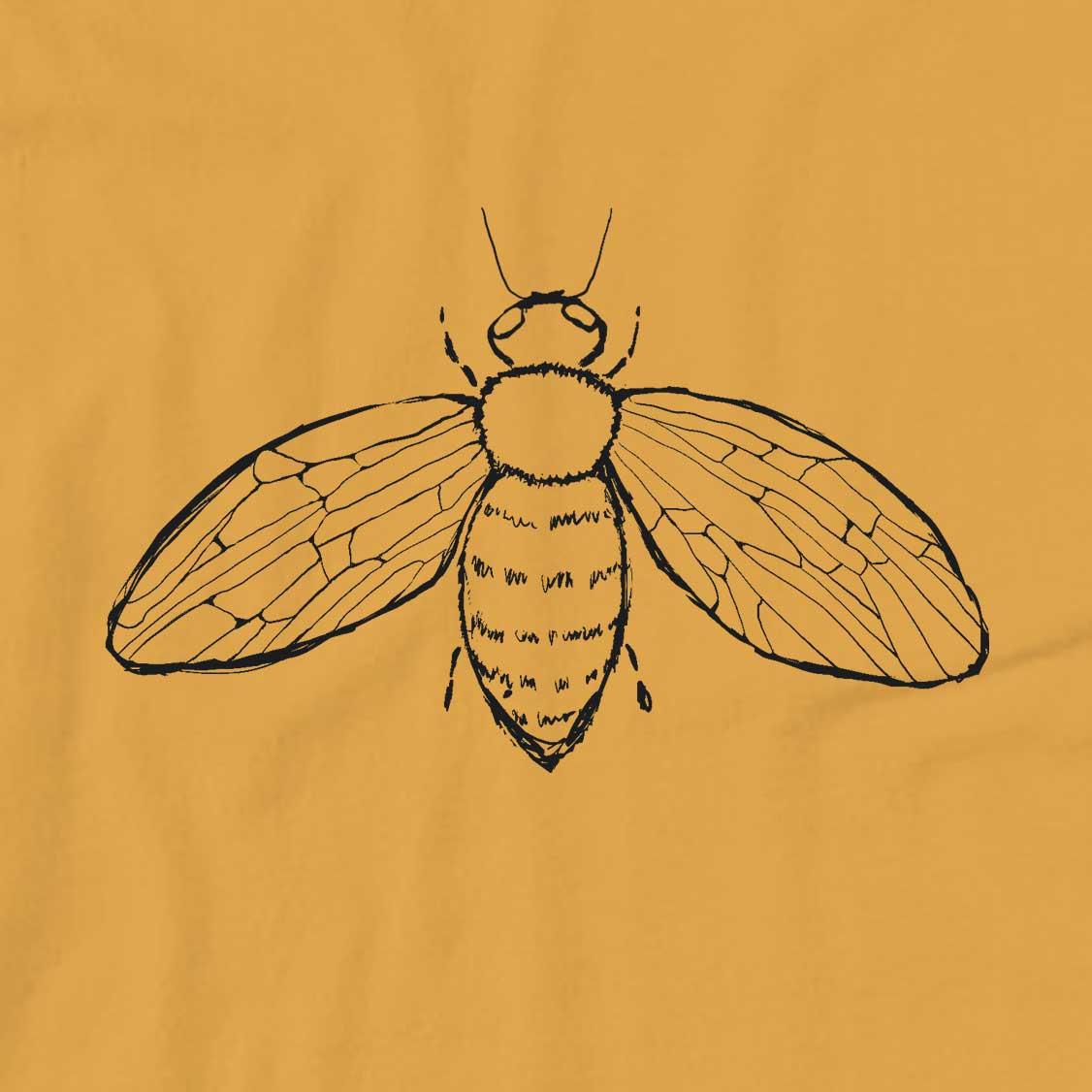 Just Bee Unisex Cotton T-Shirt - Sage Green Graphic Tee