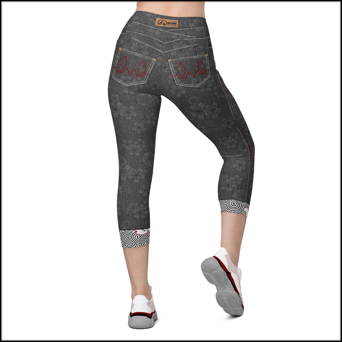 Sakura Rain Capris w/Pockets