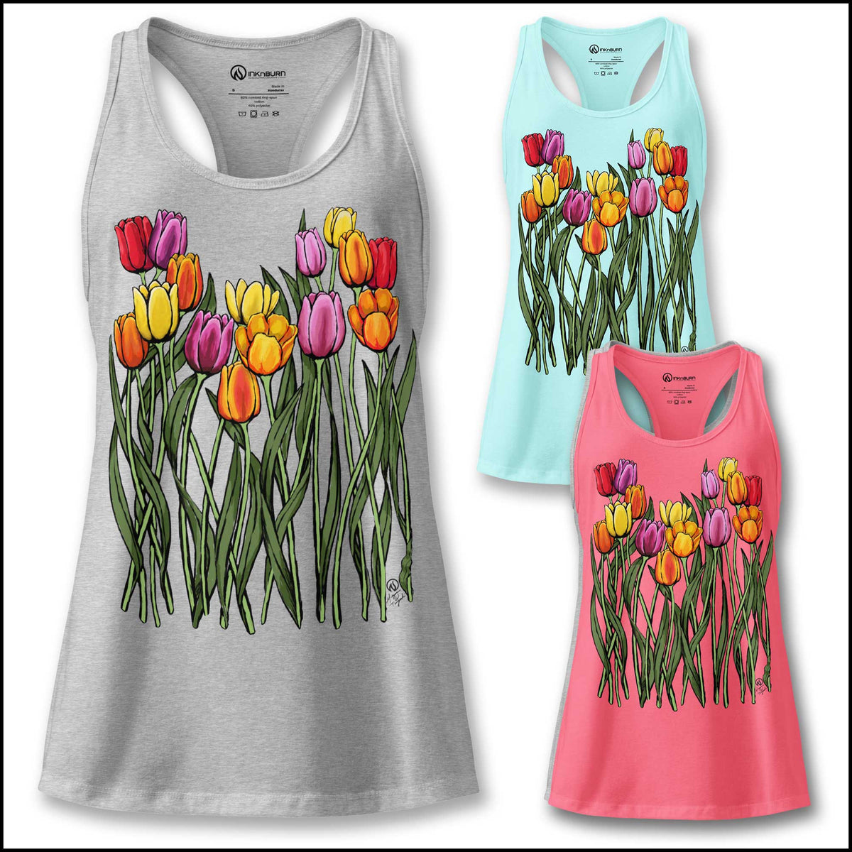 Tulip Cotton Blend Racerback Tank