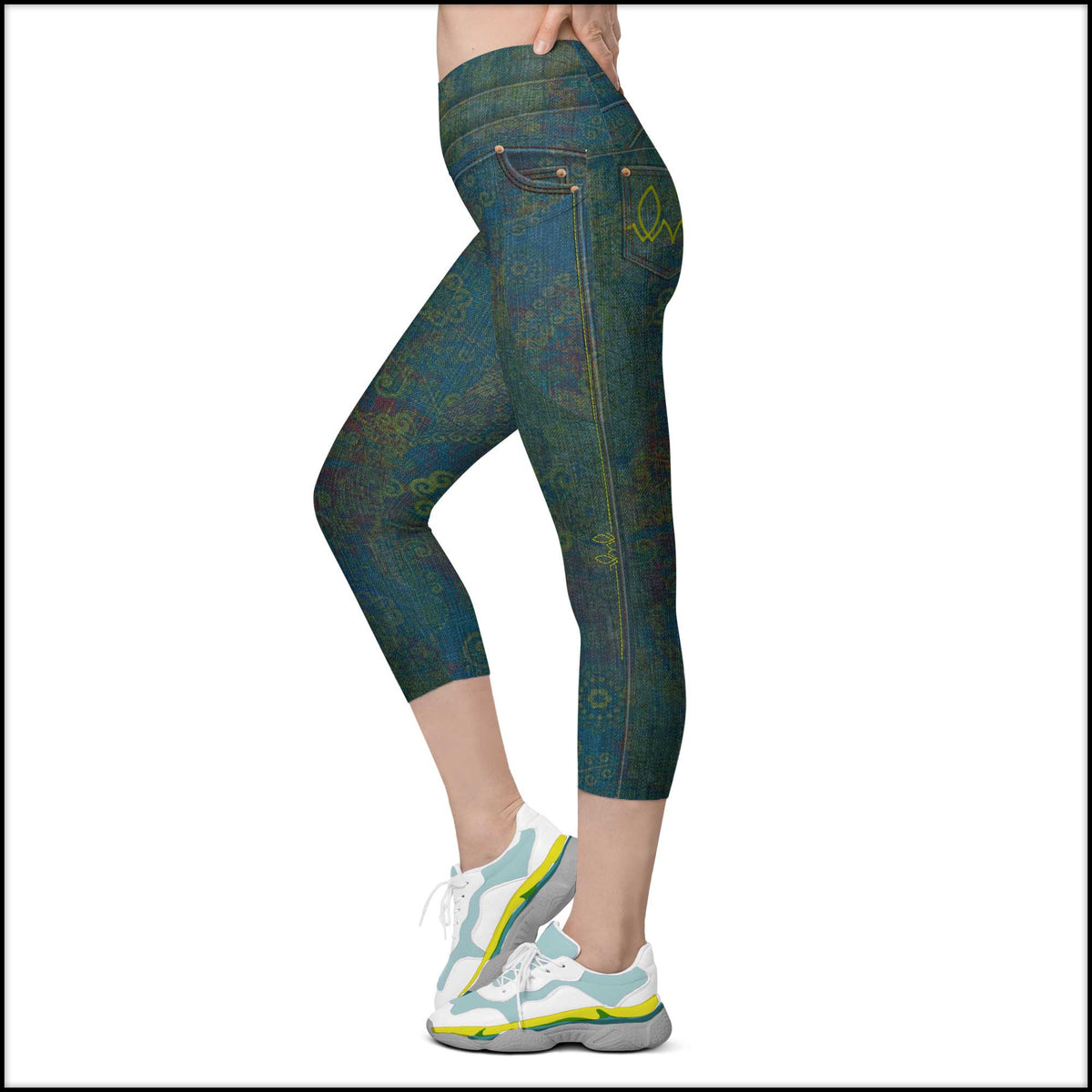 Vintage Paisley Capris w/Pockets