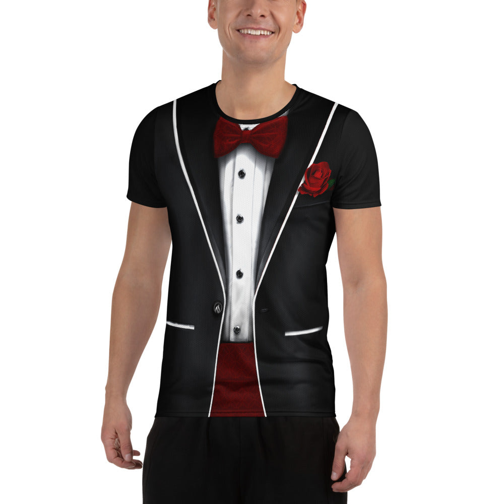 Mens Tuxedo Tech Shirt