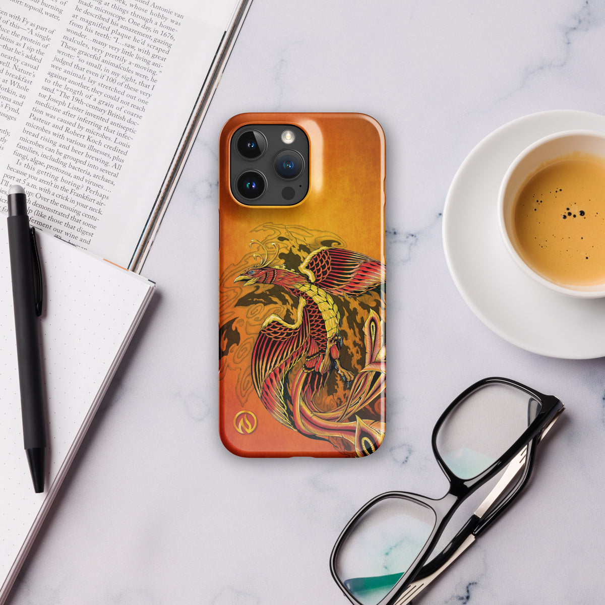 Phoenix Phone Case for iPhone - Fiery Rising Design