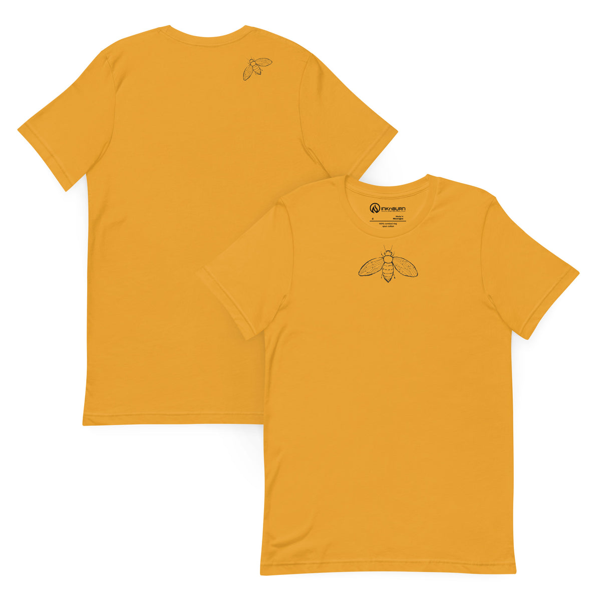 Just Bee Unisex Cotton T-Shirt - Sage Green Graphic Tee